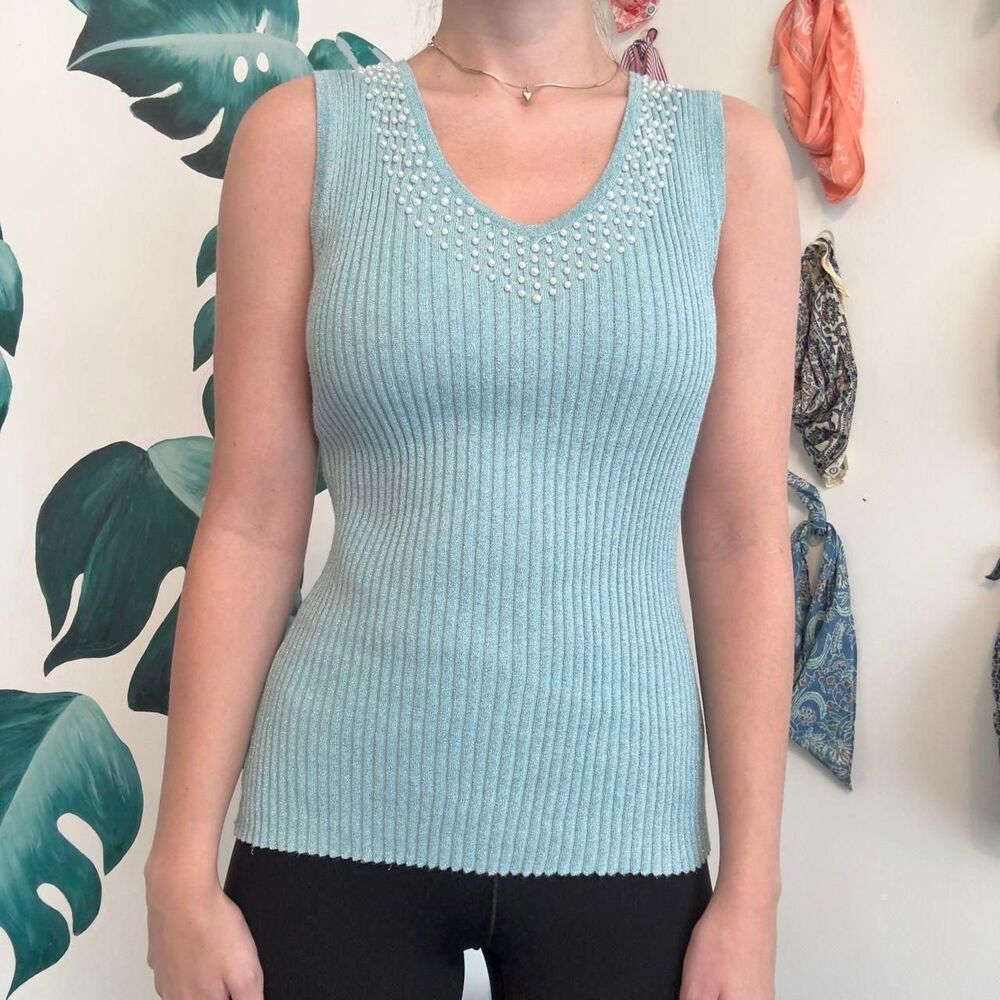 Unbranded Women's Blue and Green Vest